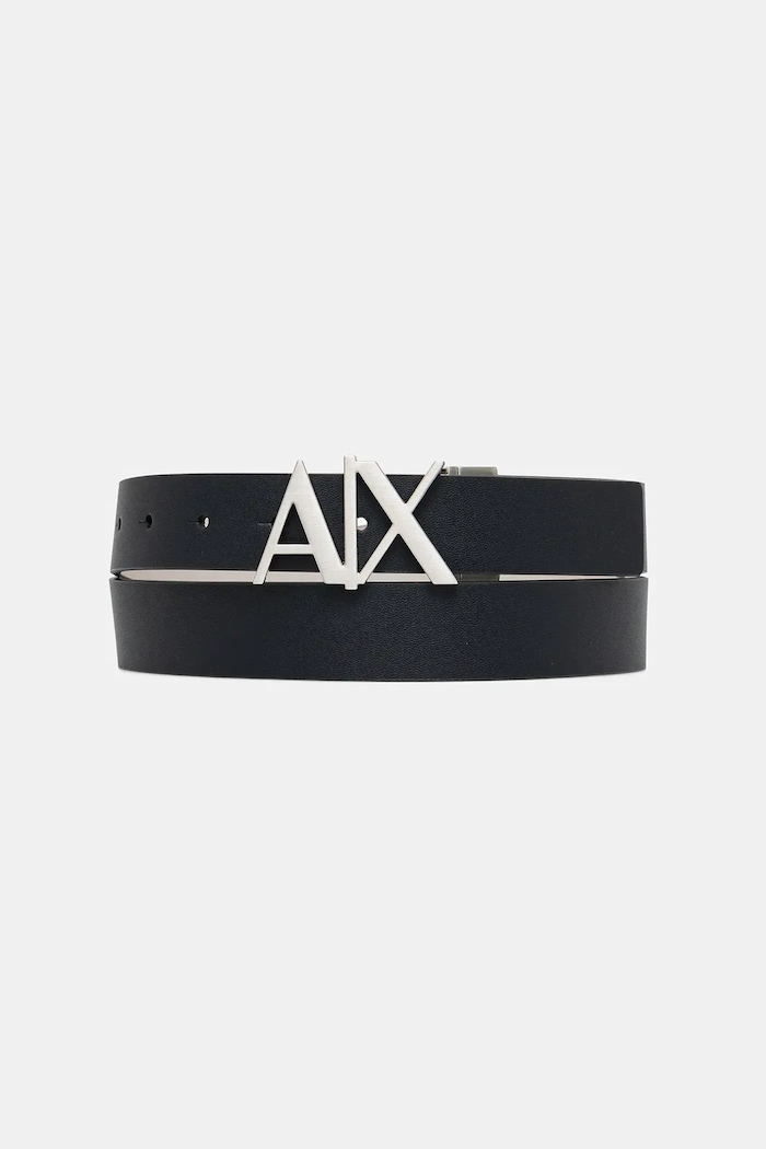 Armani Exchange curea reversibilă pentru bărbați din piele bleumarin 951017.CC505.