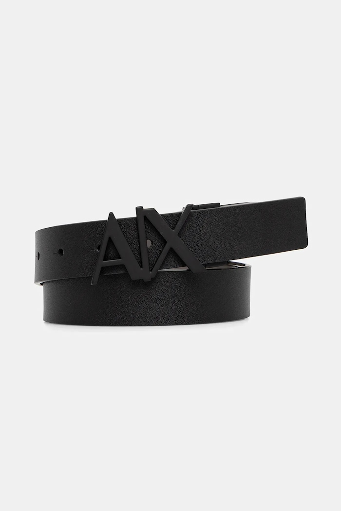Armani Exchange pásek pánský kožený černá 951017.CC505.