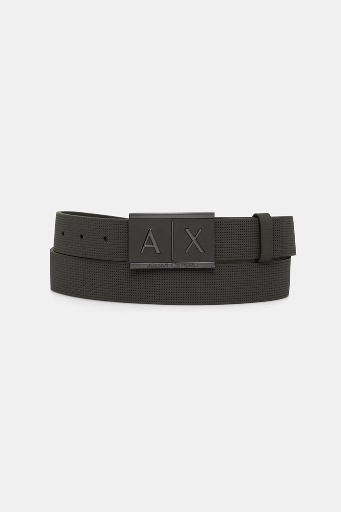 Armani Exchange pásek pánský kožený zelená 951019.CC507.