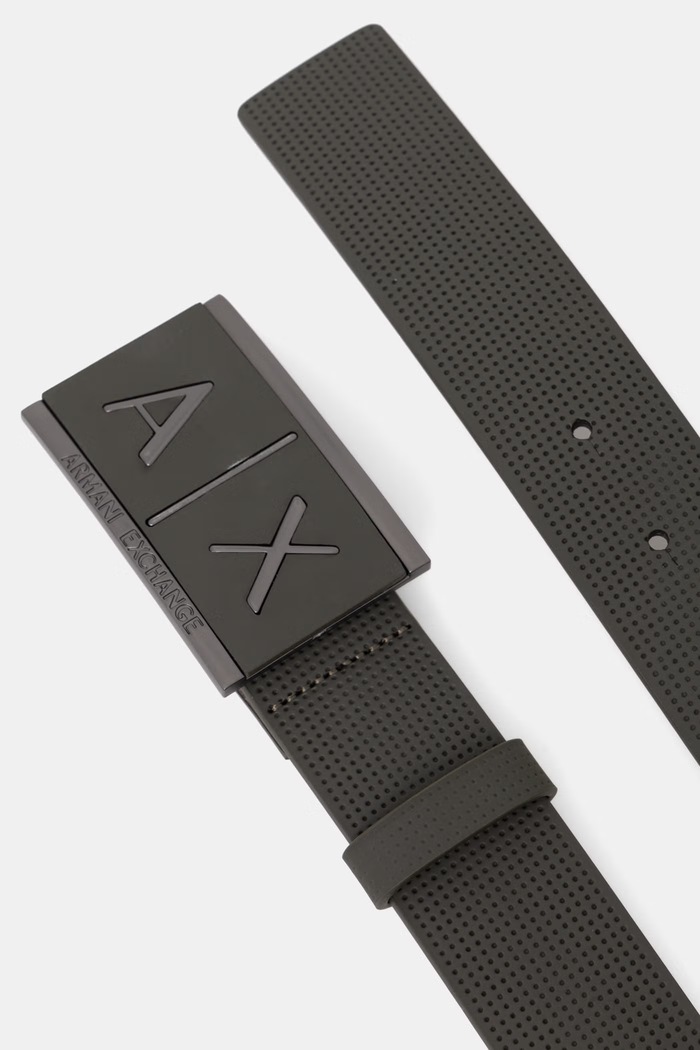 Armani Exchange pásek pánský kožený 951019.CC507. zelená SS26