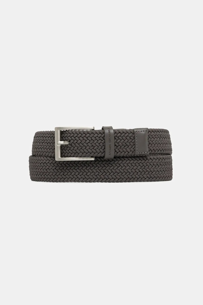 Armani Exchange curea împletită pentru bărbați gri 951369.3R863.