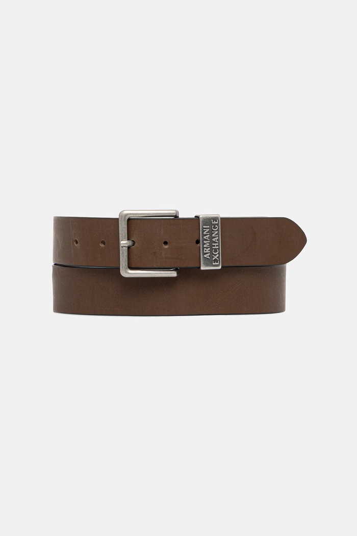 Kožený opasok Armani Exchange hnedá 951186.CC528