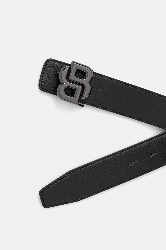 BOSS curea de piele cu două fețe B_Icon-Gr-St_Sr35 50529609 negru AW25