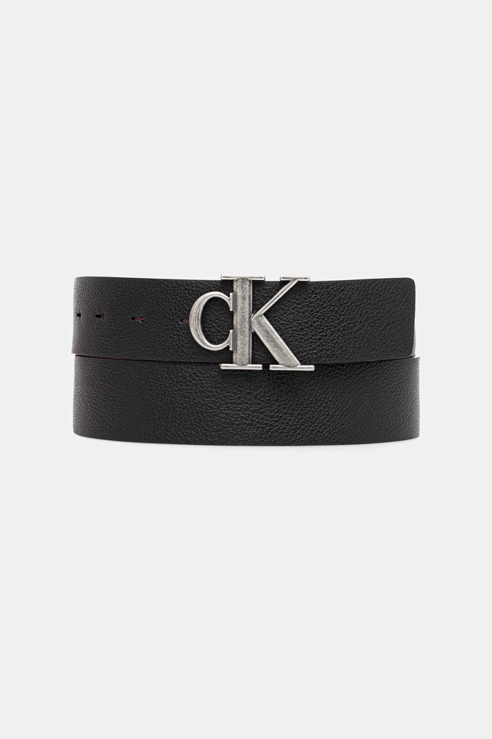 Calvin Klein pasek dwustronny Gift Box czarny LV04D7017G