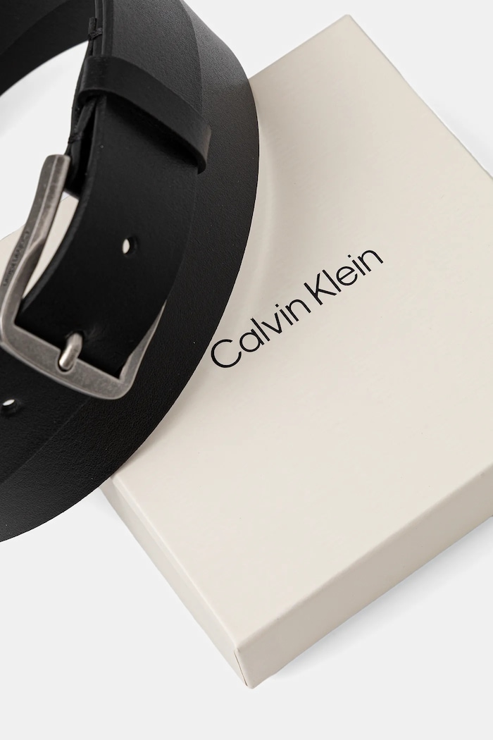 Doplnky Kožený opasok Calvin Klein LV04D7055G čierna
