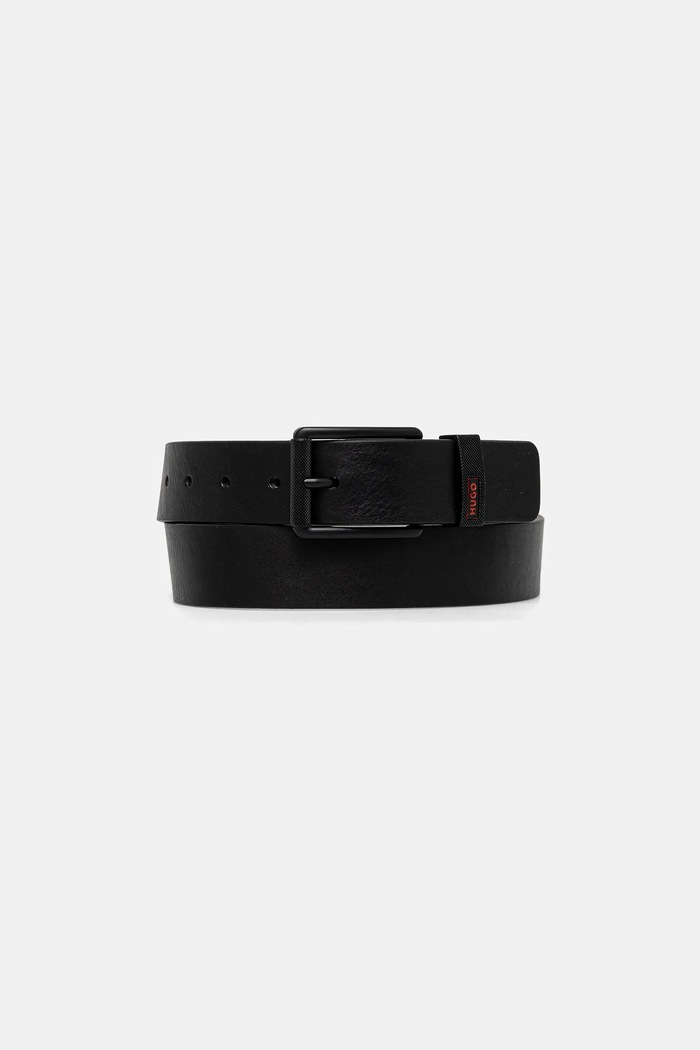 HUGO Curea de piele Gilroy-loop_Sz35 negru 50553992
