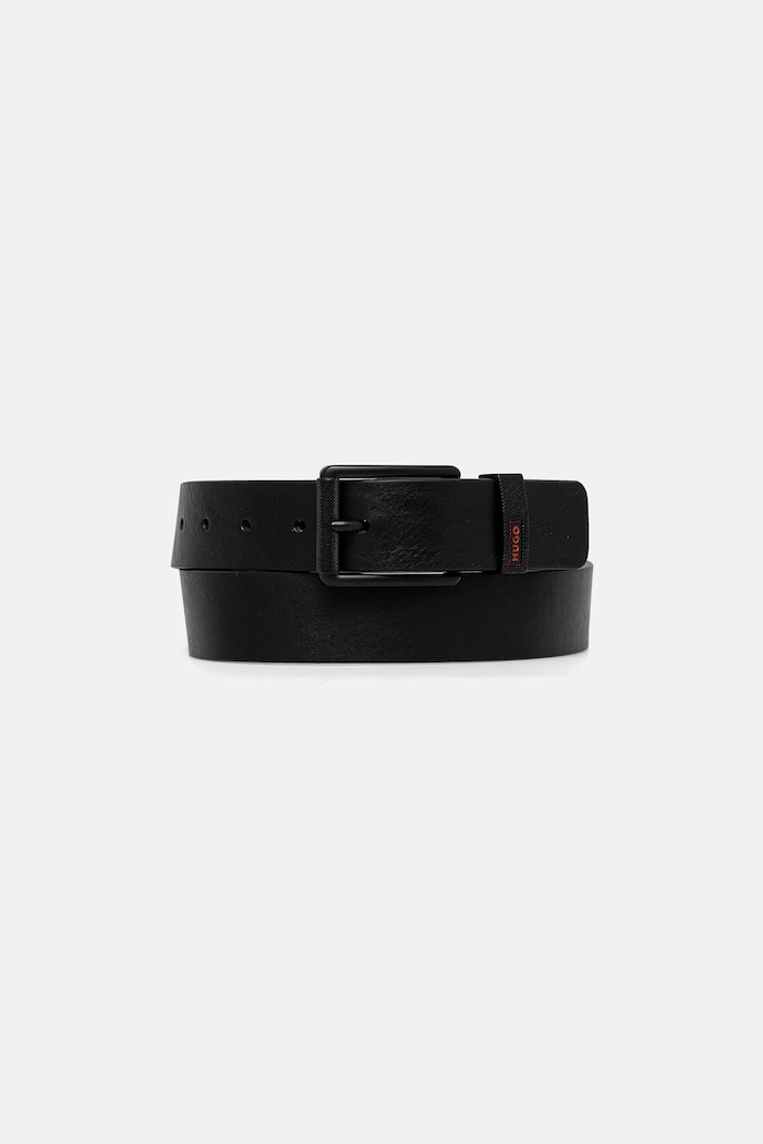 HUGO Curea de piele Gilroy-loop_Sz35 negru 50553992