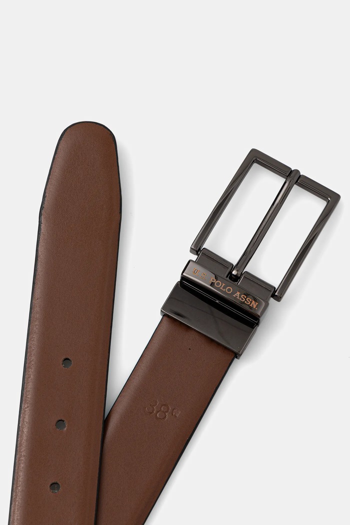 Peněženka a kožený pásek U.S. Polo Assn. Lawrence U.S. Polo Assn. hnědá WIU6L2681MHA