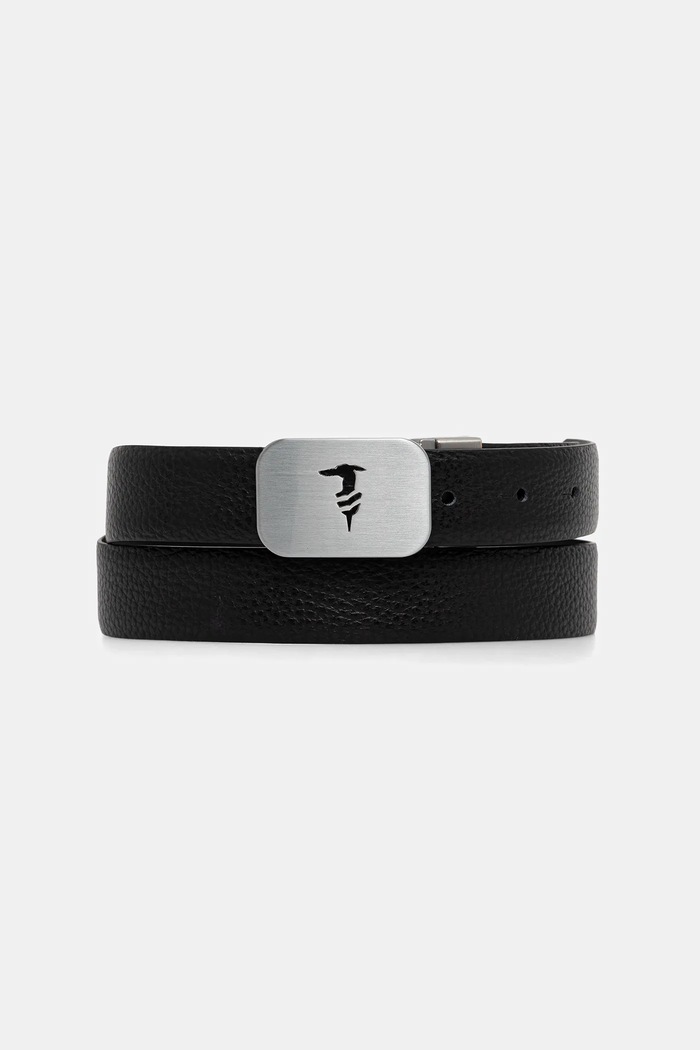 Kožený opasok Trussardi čierna B346B000010N