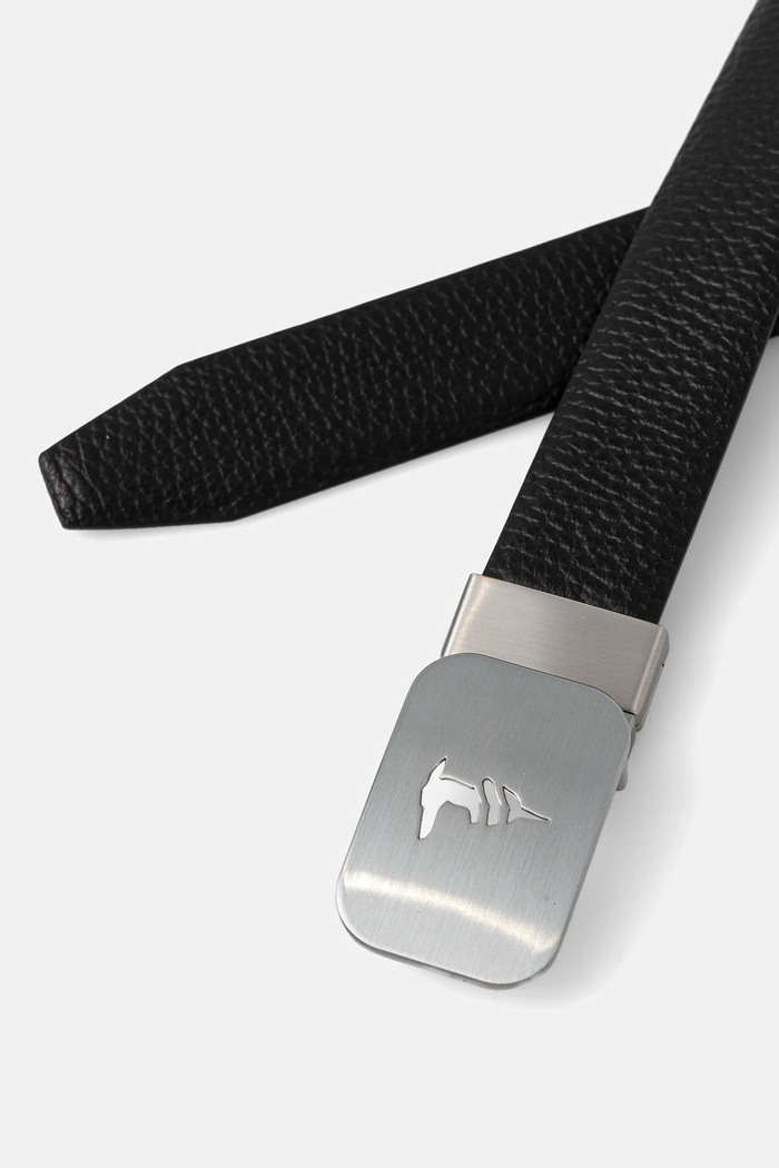 Kožený opasok Trussardi B346B000010N čierna AW25