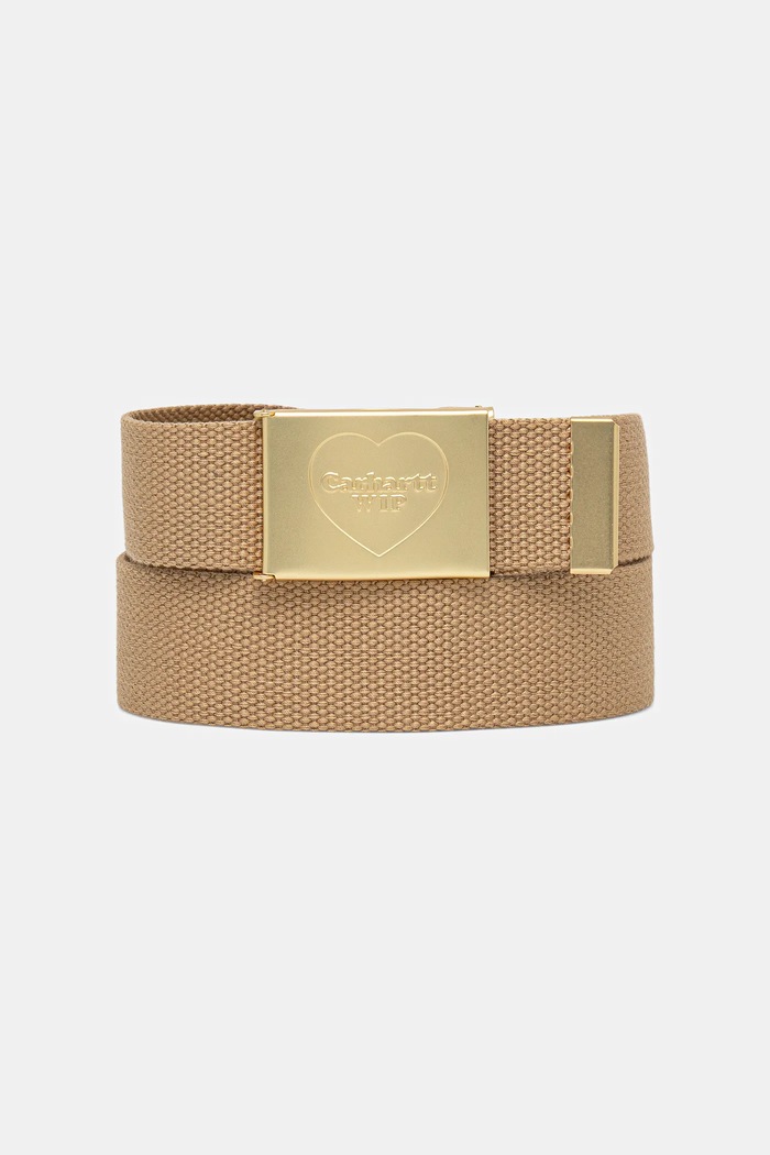Carhartt WIP pasek Heart Clip beżowy I034631.2N1XX