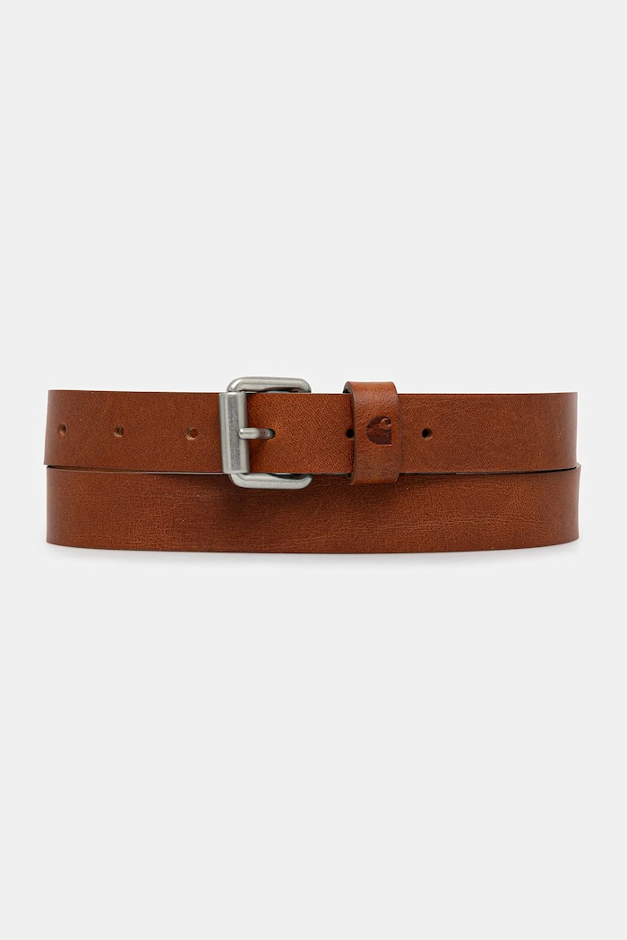 Carhartt WIP curea de piele Ryan Belt maro I032433.14EXX