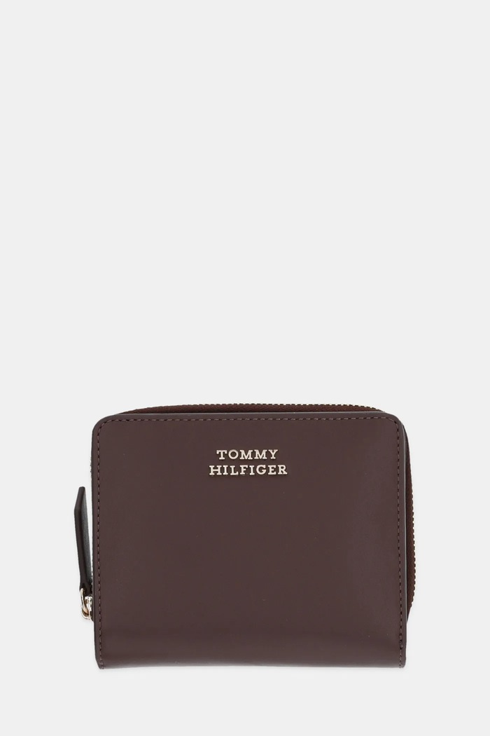 Tommy Hilfiger Portfel skórzany brązowy AW0AW17499