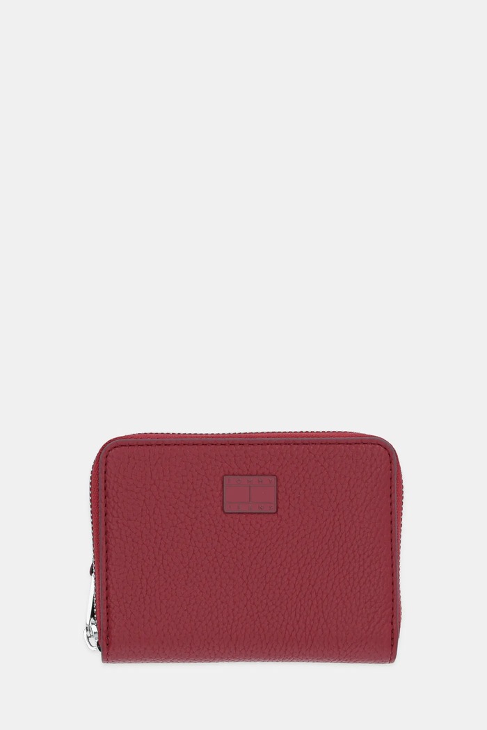 Peněženka Tommy Jeans imitace kůže burgundské AW0AW17584