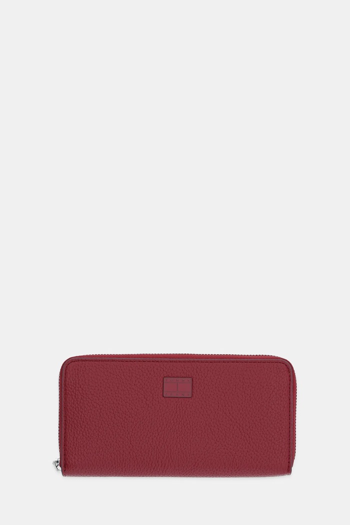 Tommy Jeans portfel imitacja skóry licowej bordowy AW0AW17585