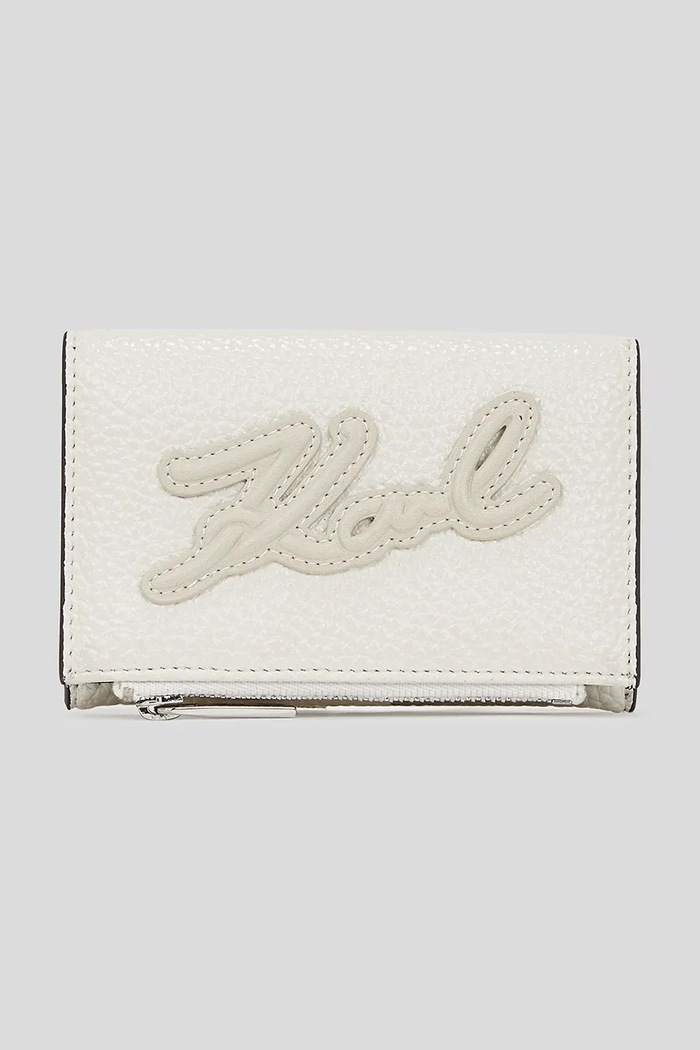 Peňaženka Karl Lagerfeld K/SKUARE imitácia kože biela A3W32093