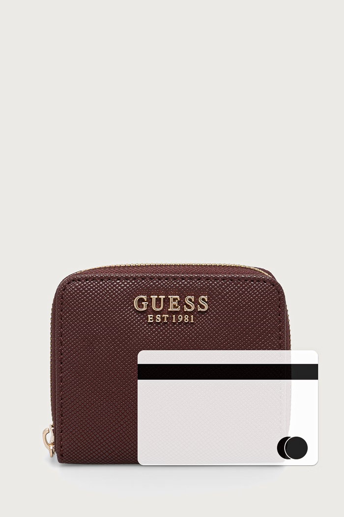 Guess portfel damski LAUREL SWZG74.59137 bordowy