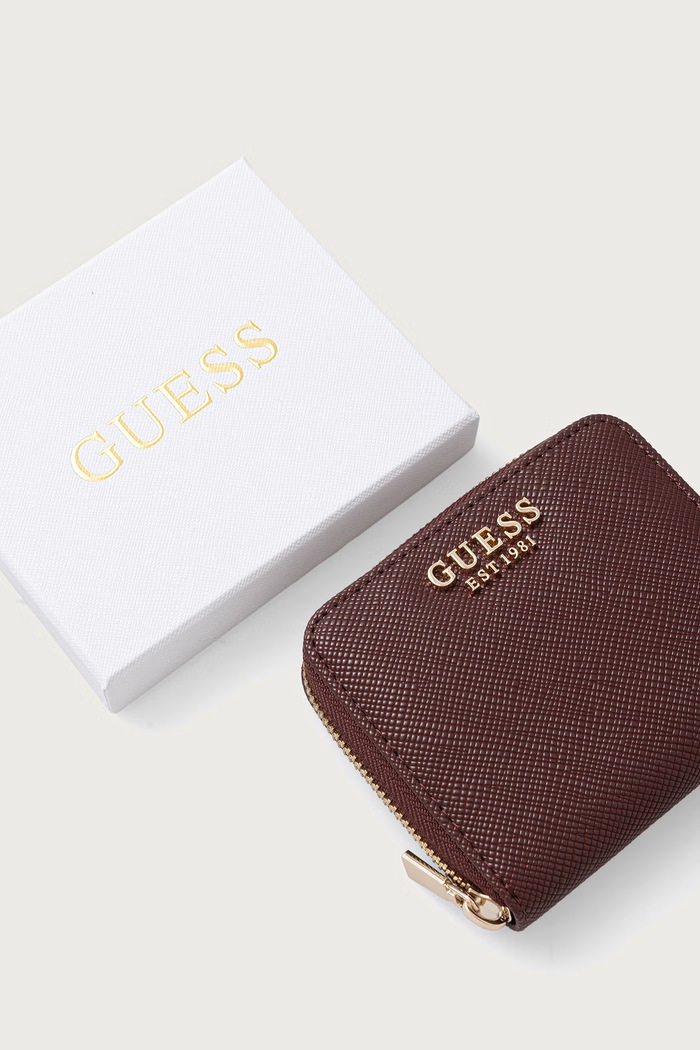 Guess portfel damski LAUREL bordowy SWZG74.59137