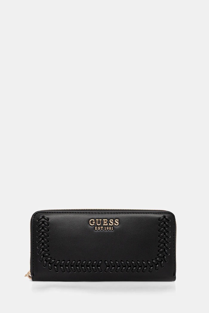 Guess Portfel TATUM czarny SWNG96.67146