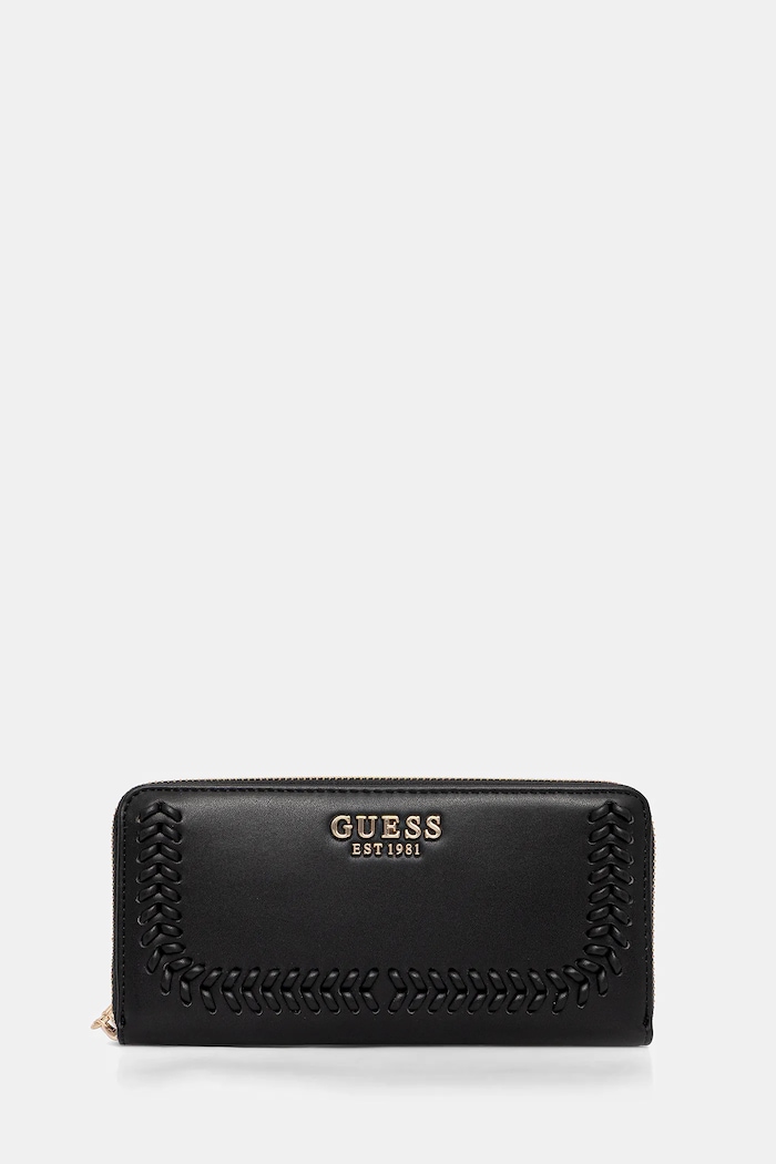Guess Portfel TATUM czarny SWNG96.67146