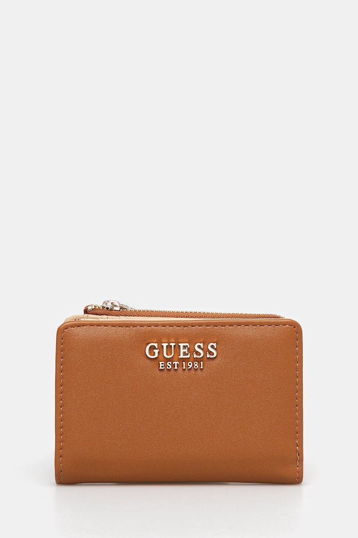 Guess portfel TALENT imitacja skóry licowej brązowy SWNG96.69156