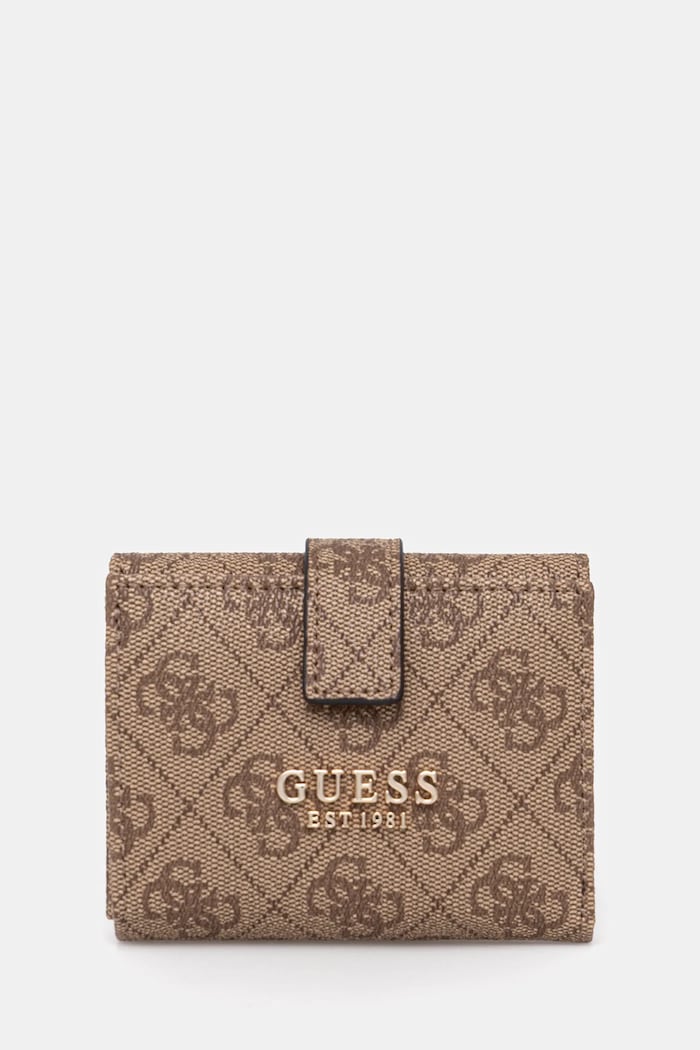 Πορτοφόλι Guess LAUREL απομίμηση λείου δέρματος μπεζ SWSG74.59138