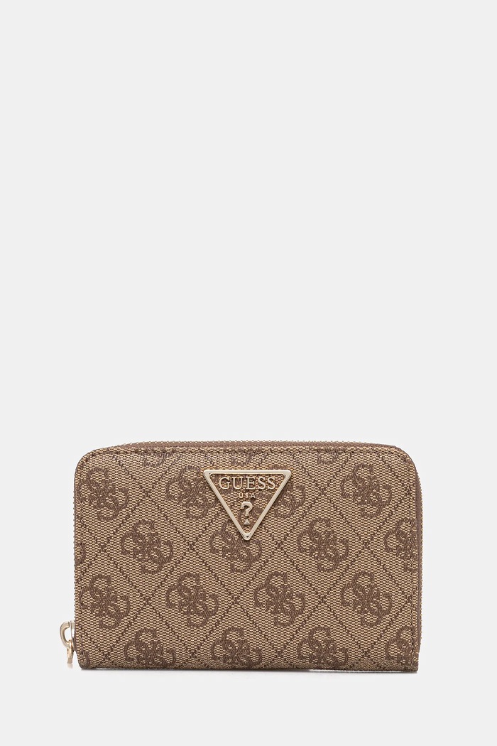 Guess peňaženka dámska z imitácie kože LAUREL vzorovaný béžová SWSG74.59140