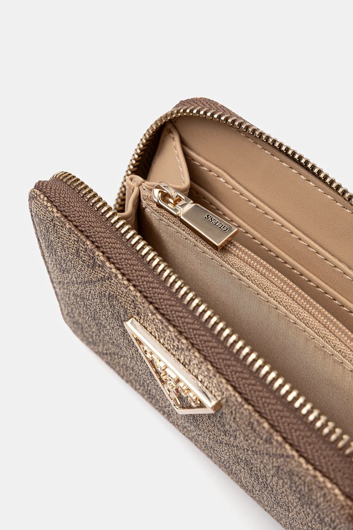 Doplnky Guess peňaženka dámska z imitácie kože LAUREL SWSG74.59140 béžová