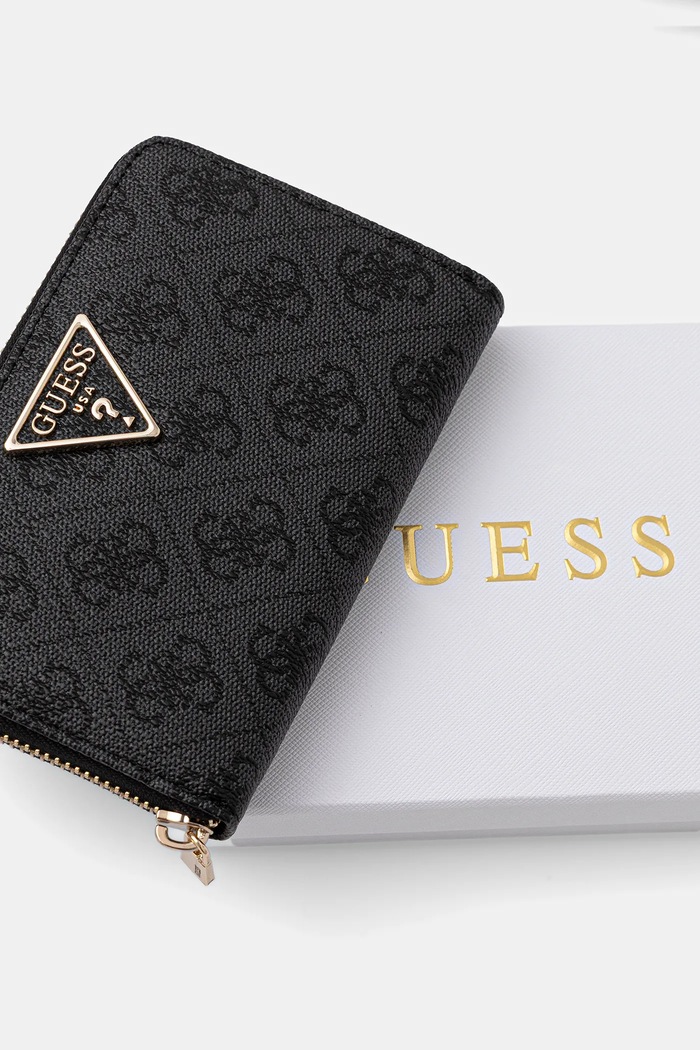 Guess Peňaženka dámska z imitácie kože LAUREL sivá SWSG74.59140