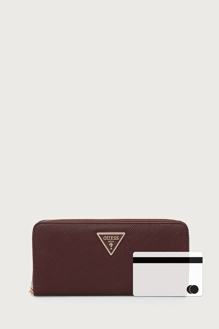 Guess portfel damski LAUREL SWZG74.59146 bordowy
