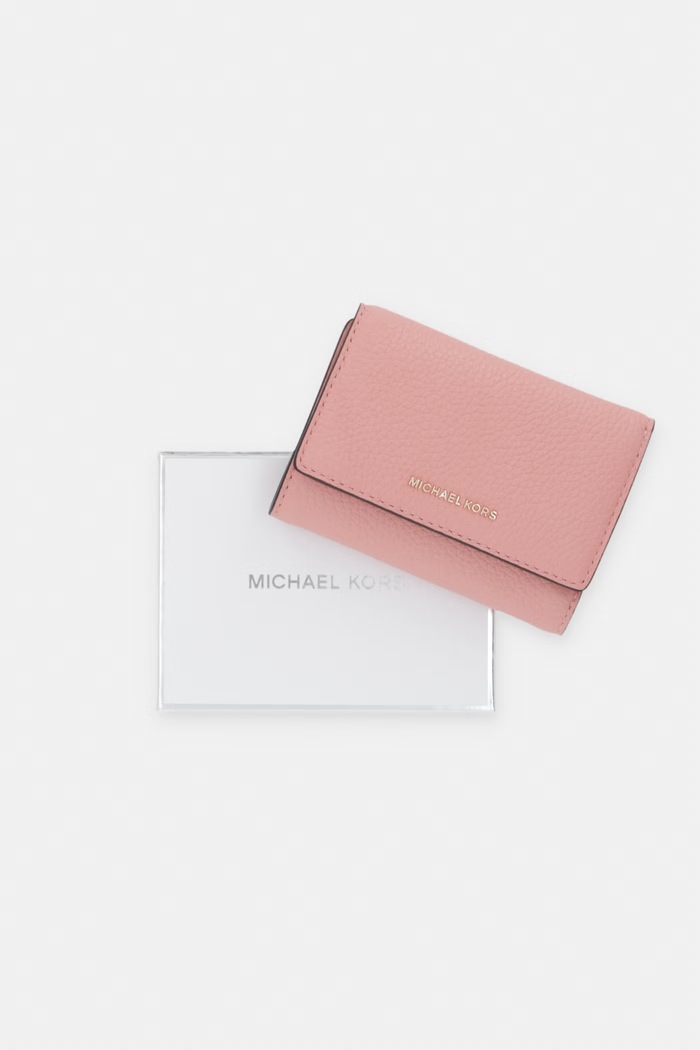 MICHAEL Michael Kors portfel damski skórzany BRYANT 32S5GYTP1L różowy