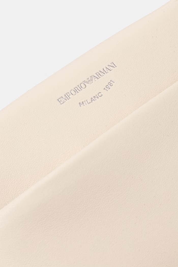 Emporio Armani crossbody torbica ženska usnjena bež EW003032.AF19229
