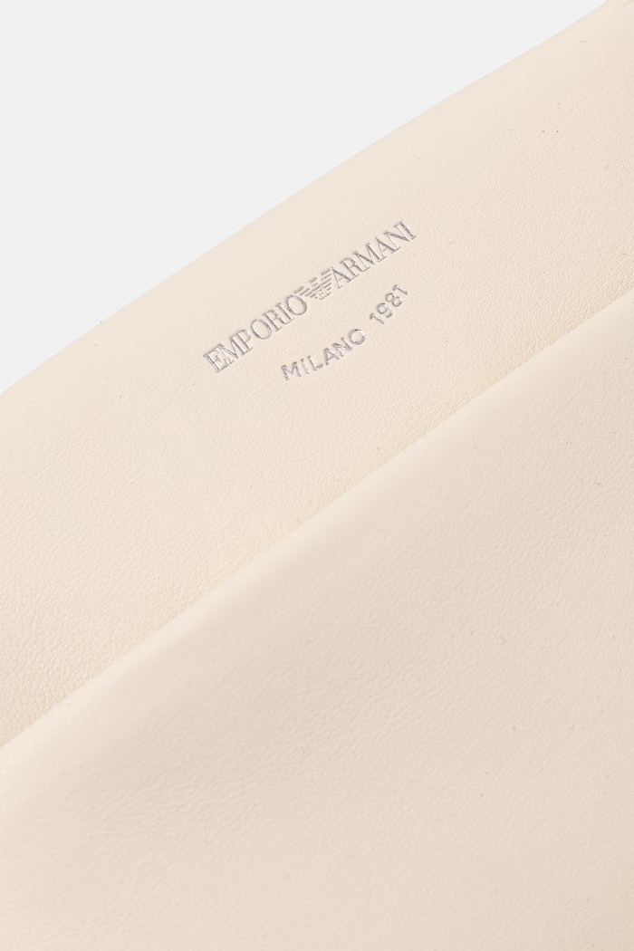 Emporio Armani crossbody torbica ženska usnjena bež EW003032.AF19229