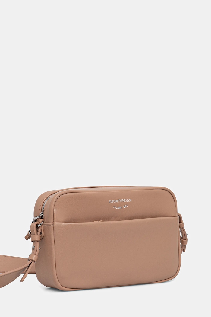 Emporio Armani crossbody torbica ženska usnjena EW003032.AF19229 bež SS26