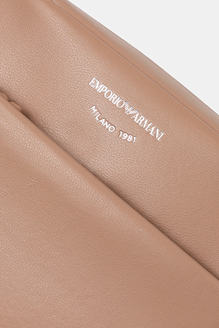 Emporio Armani crossbody torbica ženska usnjena bež EW003032.AF19229