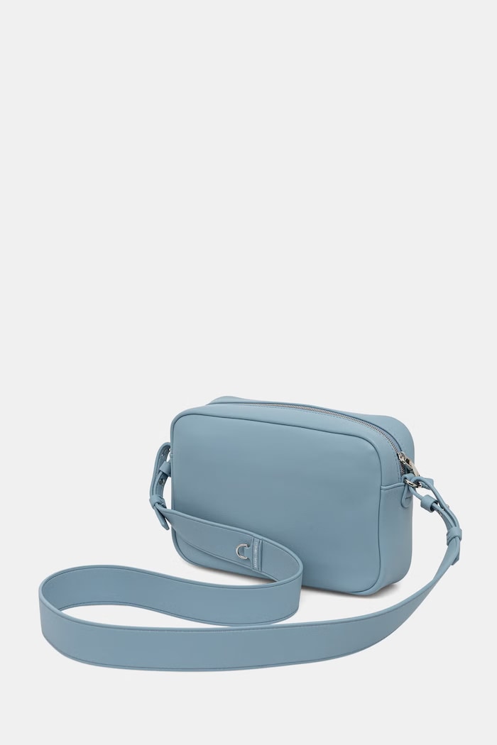 Dodatki Emporio Armani crossbody torbica ženska usnjena EW003032.AF19229 modra