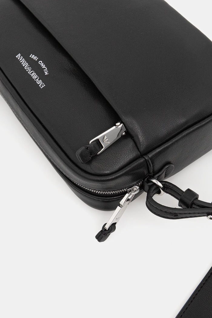 Emporio Armani crossbody torbica ženska usnjena črna EW003032.AF19229