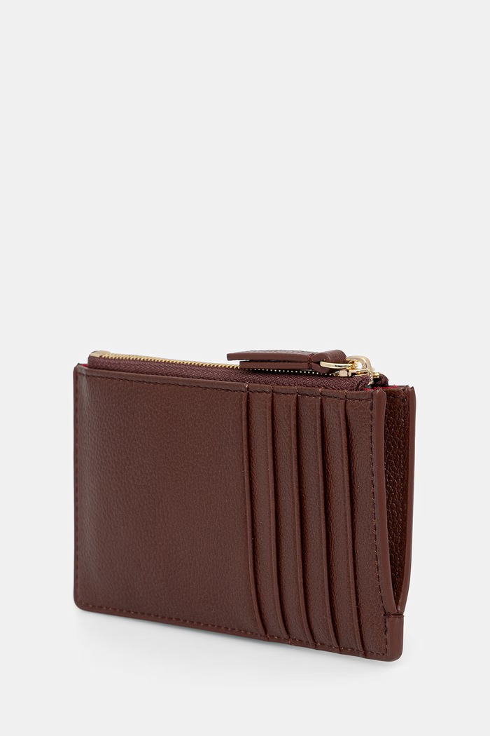 Emporio Armani portfel damski skórzany EW003035.AF19568 brązowy SS26