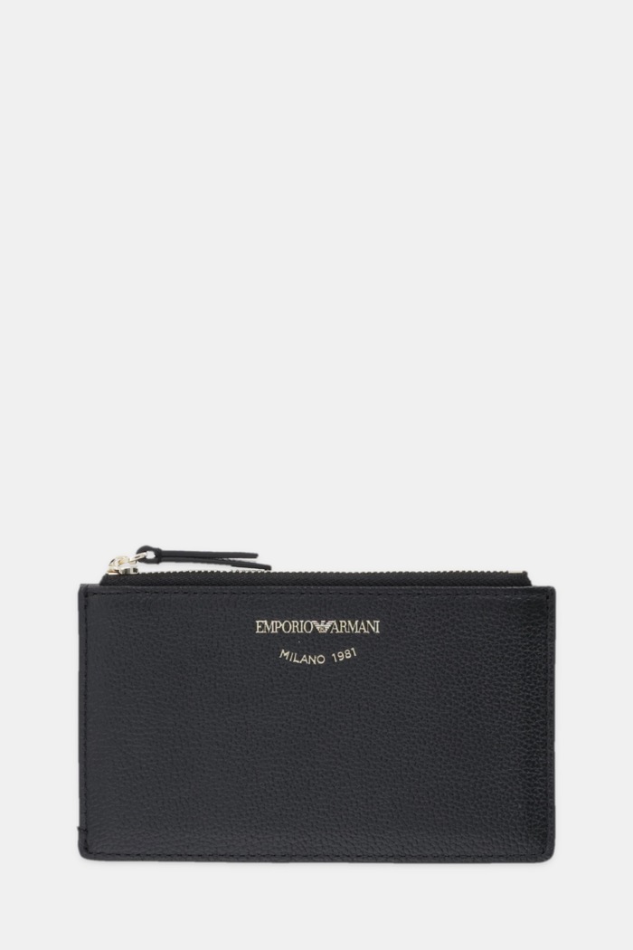 Kožená peňaženka Emporio Armani usňová koža čierna EW003035.AF19568