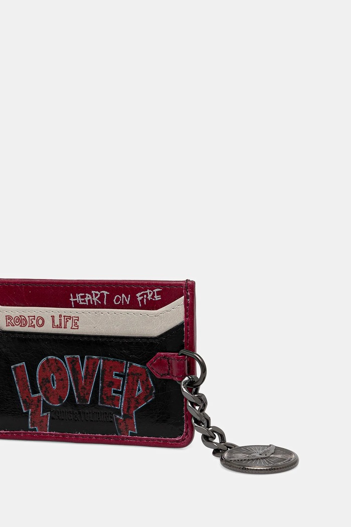 Kožené puzdro na karty ZADIG&VOLTAIRE LWSG03718 čierna AW25