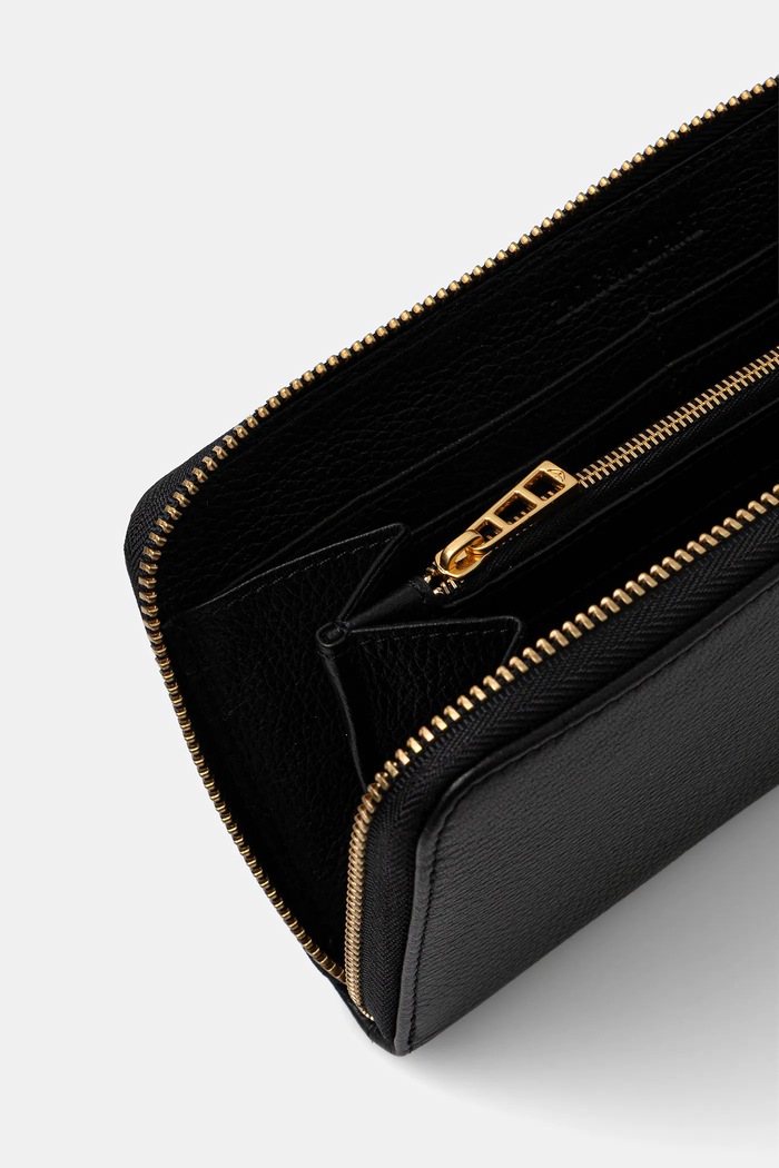 ZADIG&VOLTAIRE portfel skórzany LWSG03667 czarny AW25