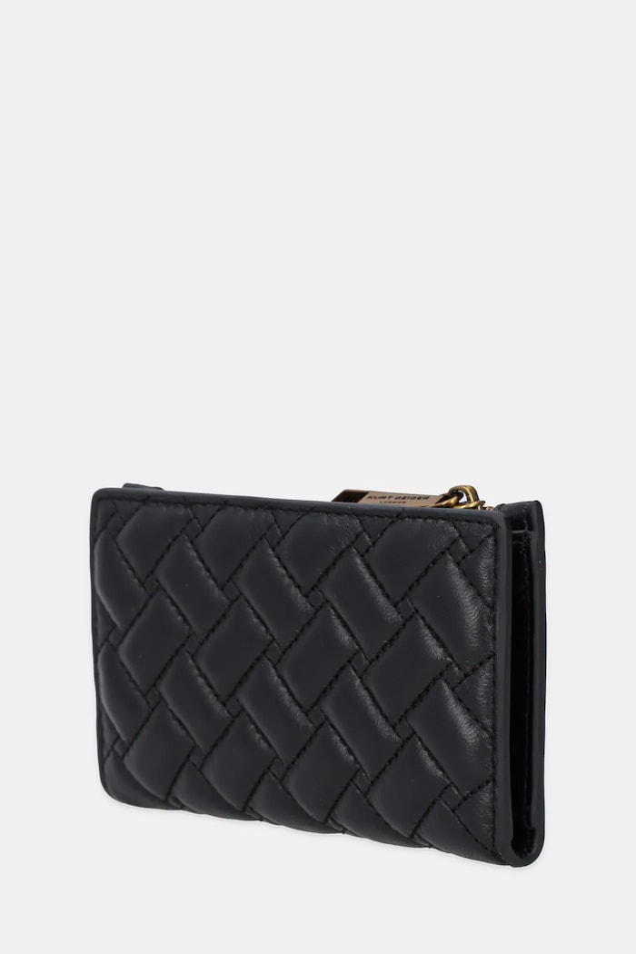 Kurt Geiger London portfel skórzany KENSINGTON 4703900109 czarny AW25
