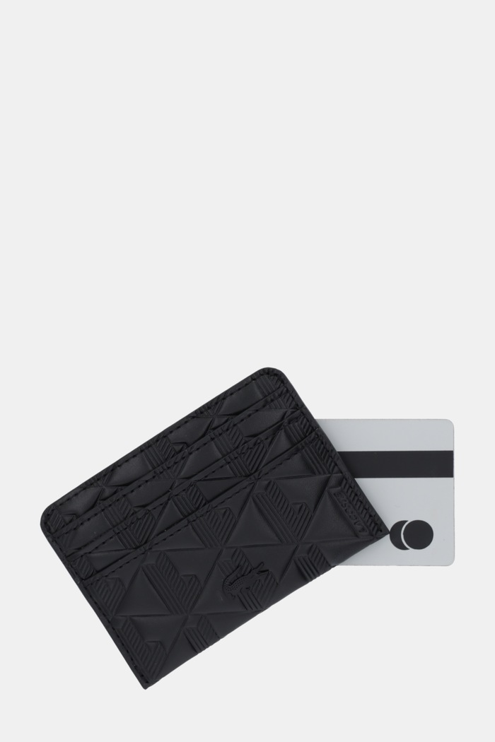 Accessori Lacoste portacarte in pelle NF4828MH nero