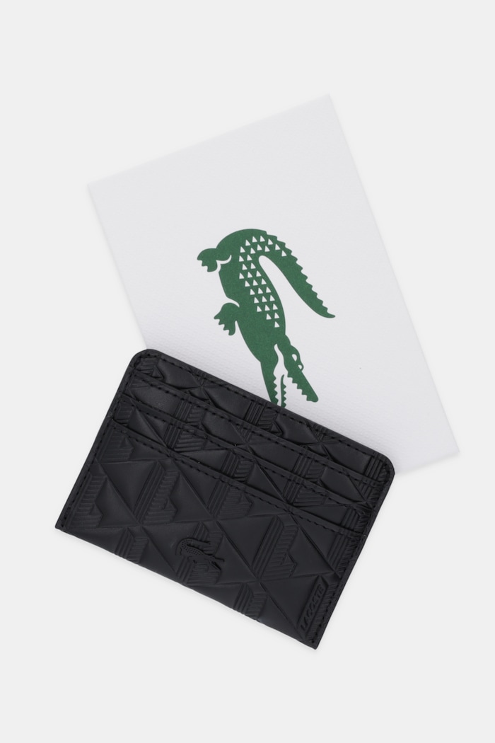 Lacoste portacarte in pelle nero NF4828MH