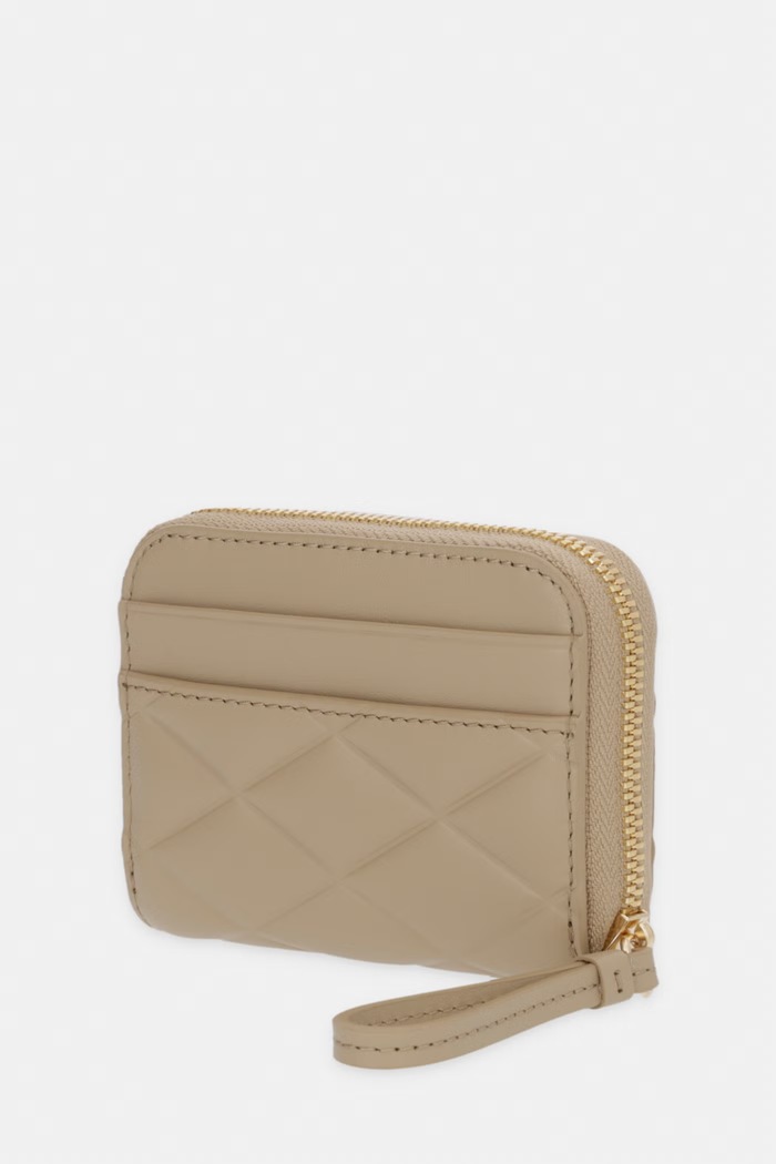 Lacoste πορτοφόλι γυναικείο δερμάτινο NF5120EE μπεζ SS26