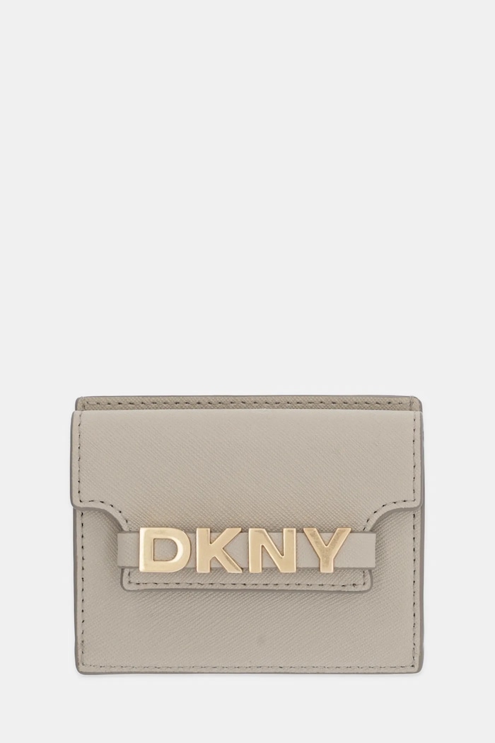 Kožená peněženka Dkny přírodní kůže béžová R52ZKM22