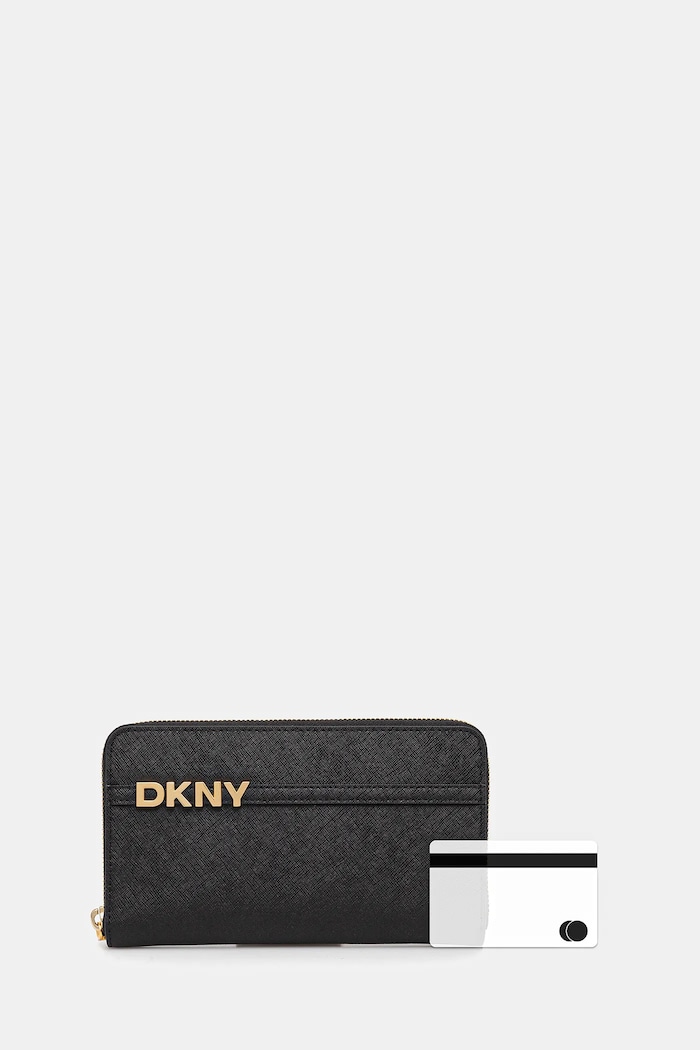 DKNY peňaženka dámska kožená R521KM28 čierna