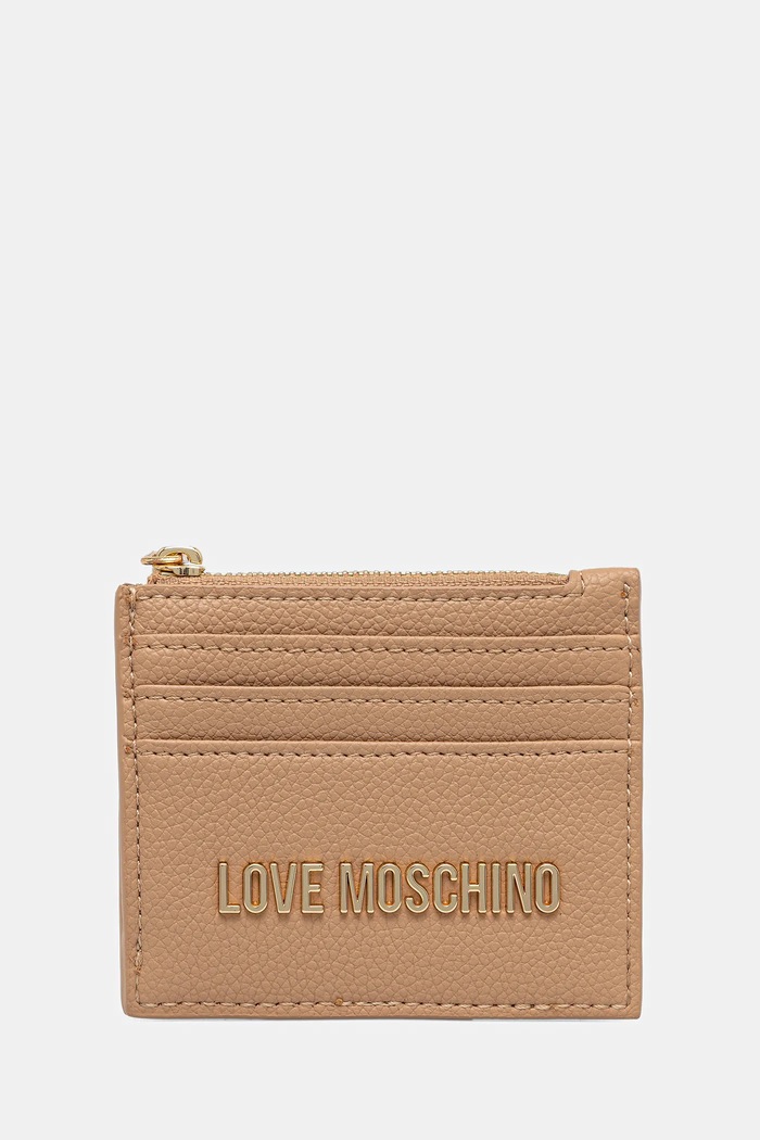 Peňaženka Love Moschino imitácia kože béžová JC5704PP1NLD0104