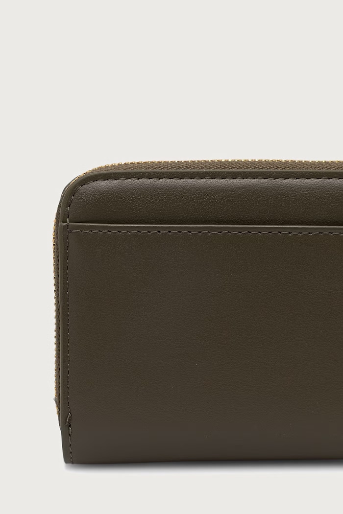 Akcesoria Calvin Klein Portfel damski skórzany LV04F1075G zielony