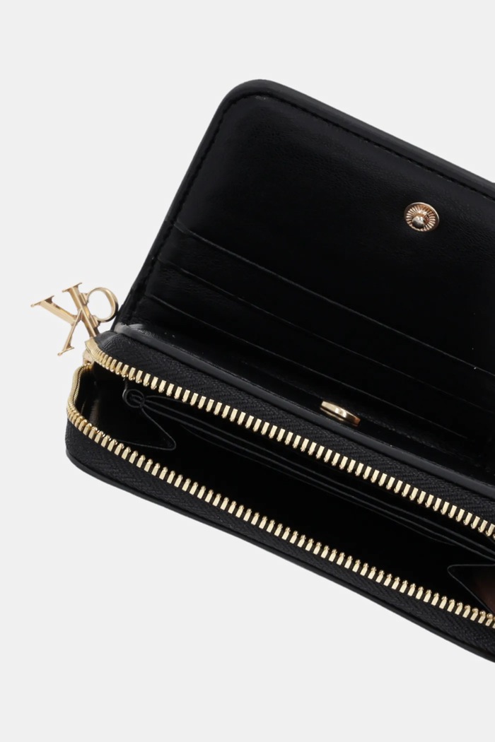 Calvin Klein πορτοφόλι γυναικείο δερμάτινο μαύρο LV04F1075G